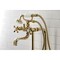 Kingston Brass CCK226K2 Freestanding Clawfoot Tub Faucet Package with Supply Line, Polished Brass CCK226K2 - alternate 2